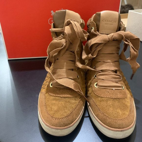 coach sneaker wedges - Picture 1 of 4